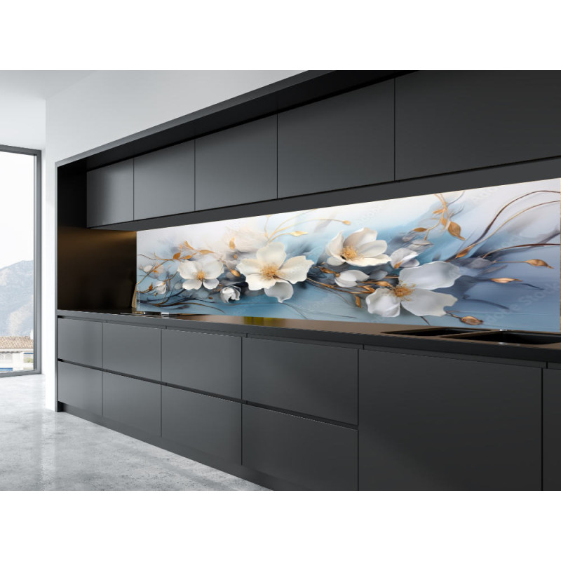 Panel Kuchenny - Wzór Kwiaty no. 4